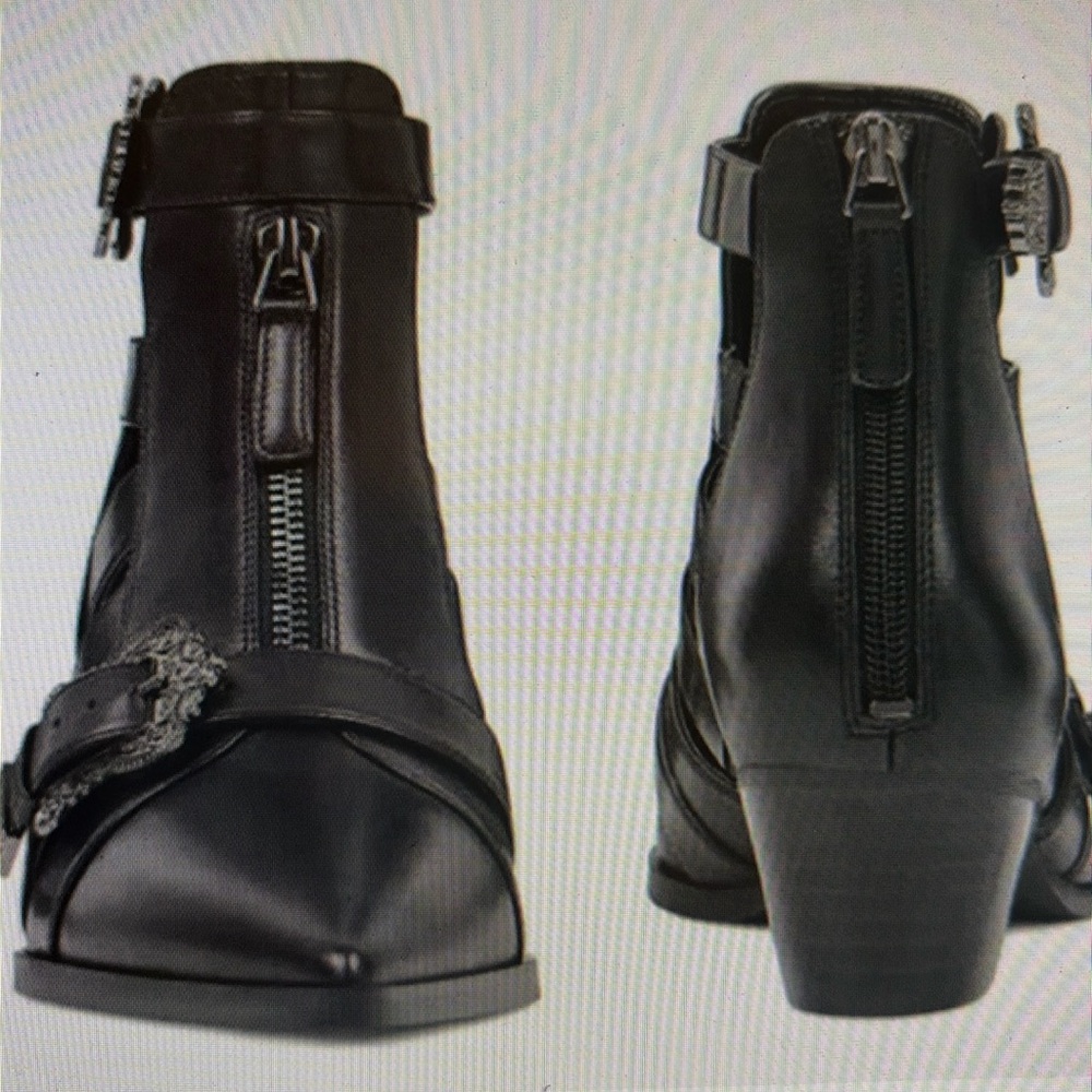 NINE WEST CARRILLO open panel booties with closed toe